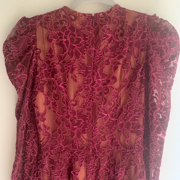 Michael Kors Scalloped Floral Lace Mini Dress | Sz 0 | Holiday Party Ready! - Picture 12 of 13